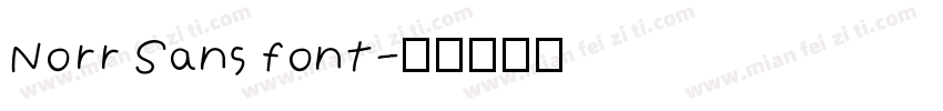 Norr Sans font字体转换